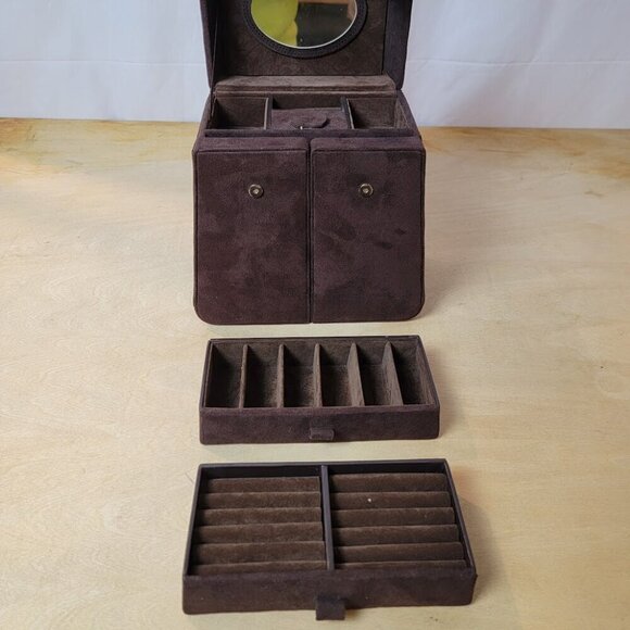 Jewelry Box - Faux Suede - Unique and Stylish! - Picture 8 of 16